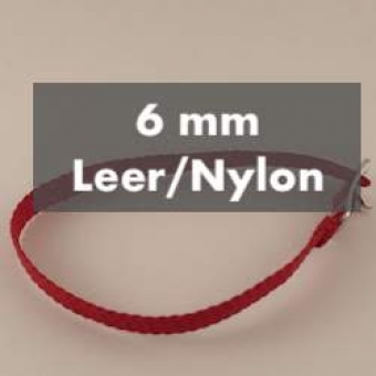 Horlogeband 6 mm, Leer