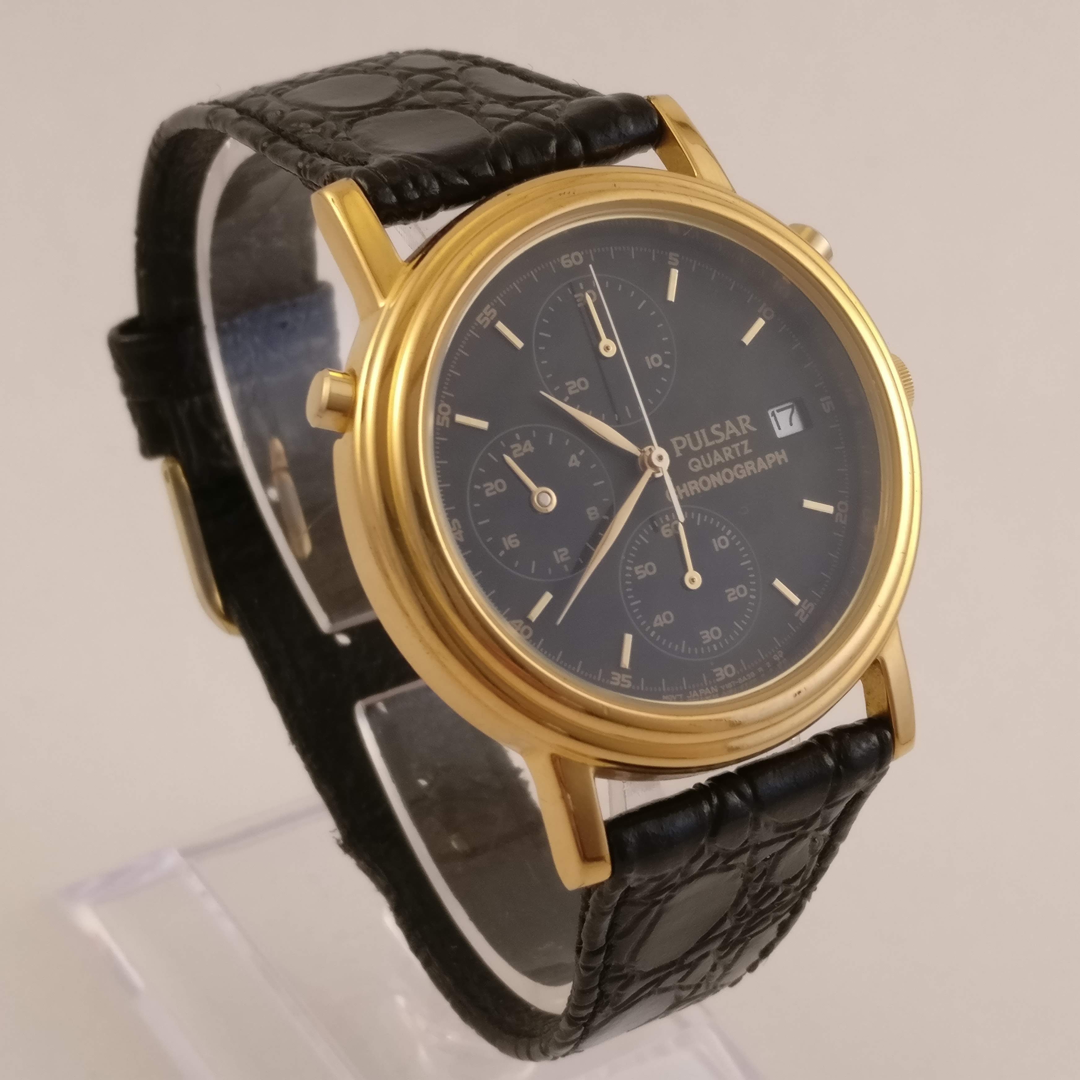 Quartz Alarm Chronograph 100m Pulsar Quartz Chronograaf Vintage