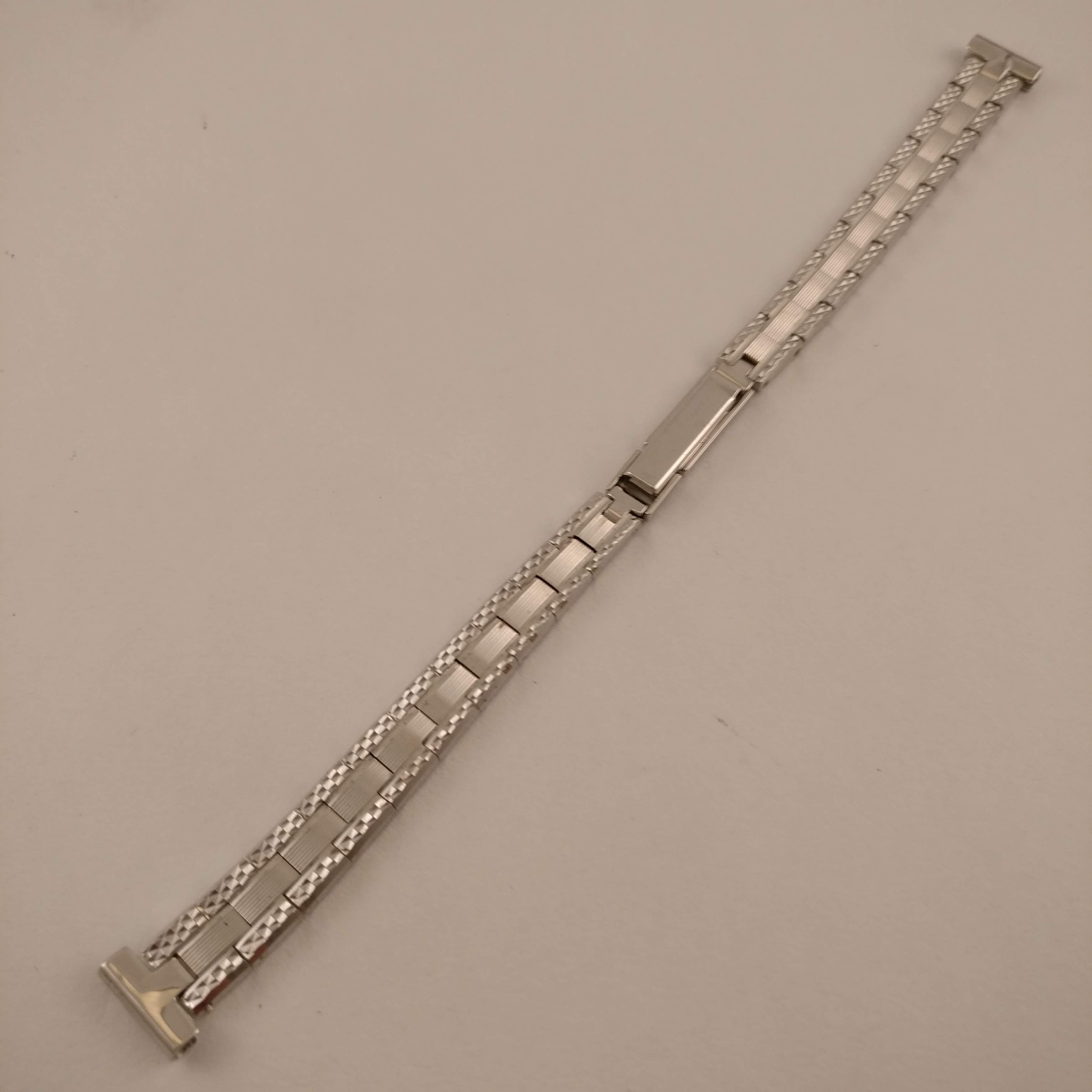 Stalen Horlogeband, Vouwsluiting, Reliëf, 10 mm