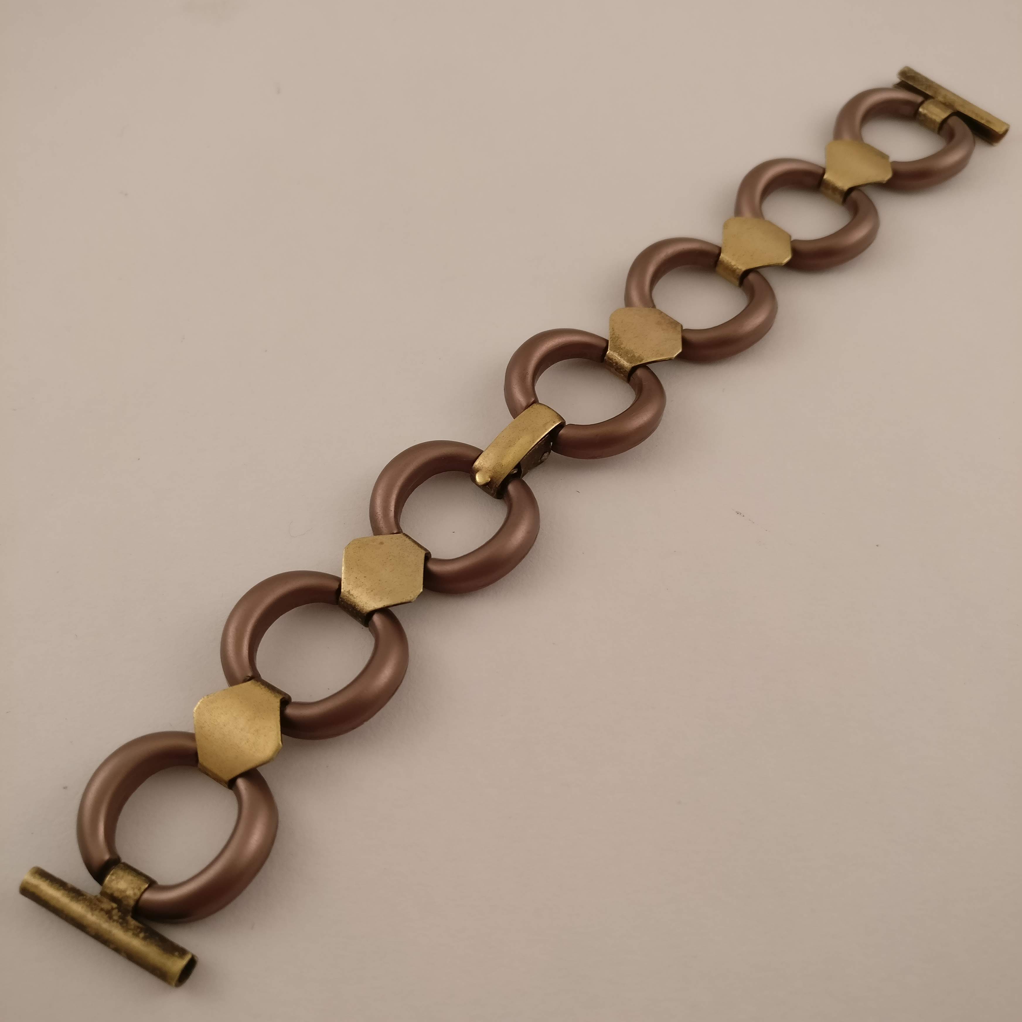 Bruine Horlogeband, Druksluiting, 18 mm