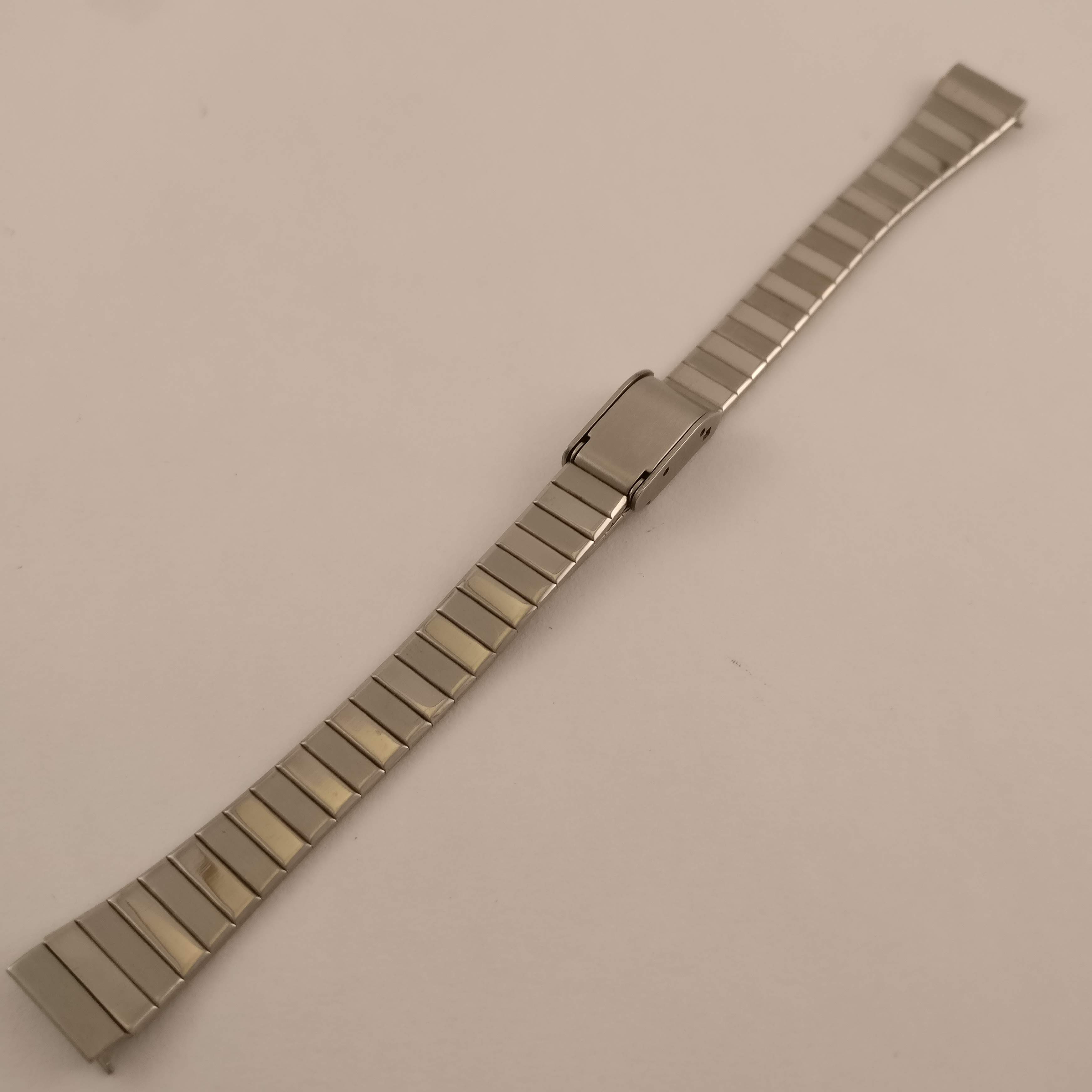 Stalen Horlogeband, Druksluiting, 12 mm
