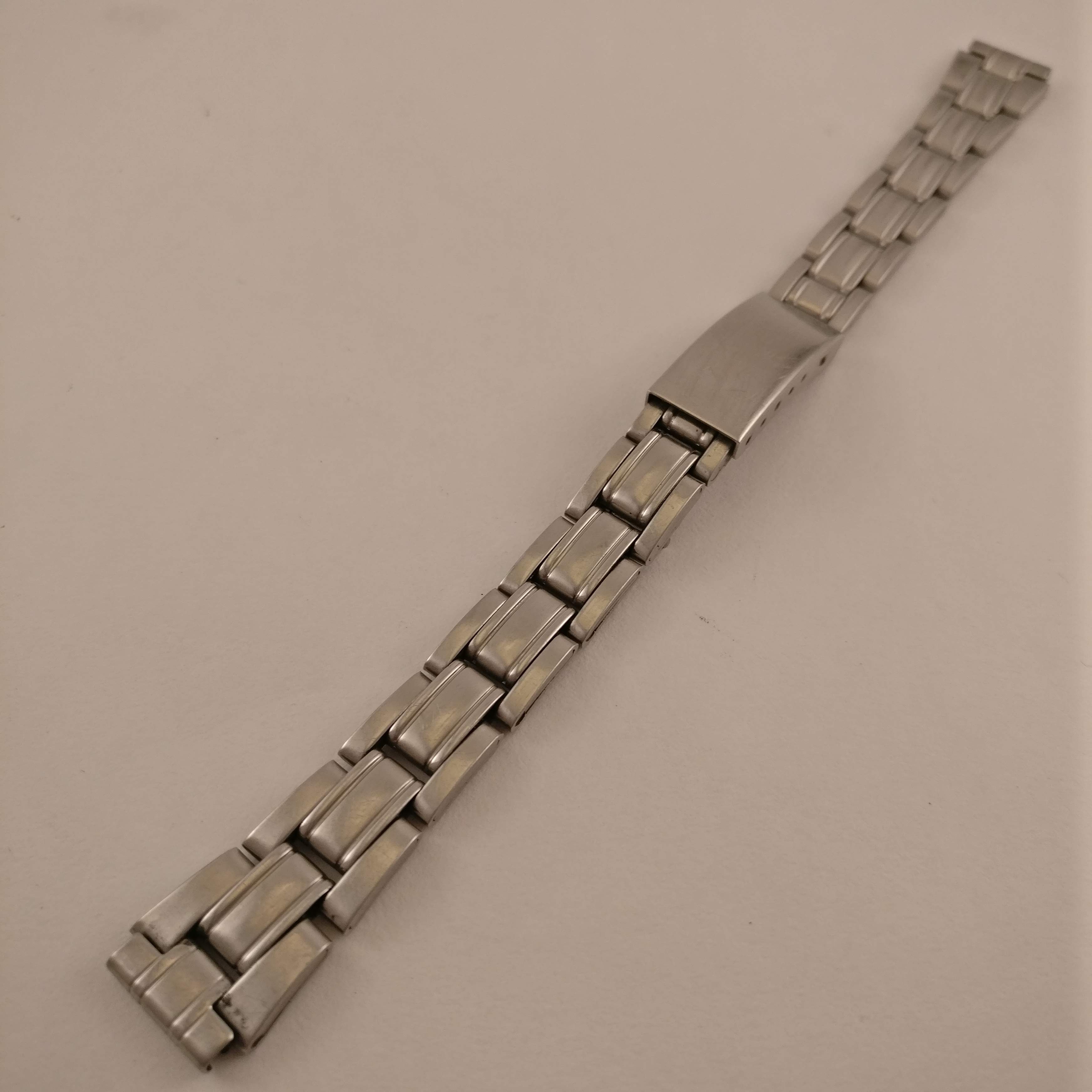 Stalen Horlogeband, vouwsluiting, 12 mm