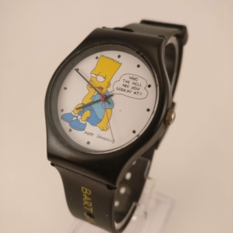 Bart Simpson Heren Horloge, Rechterkant