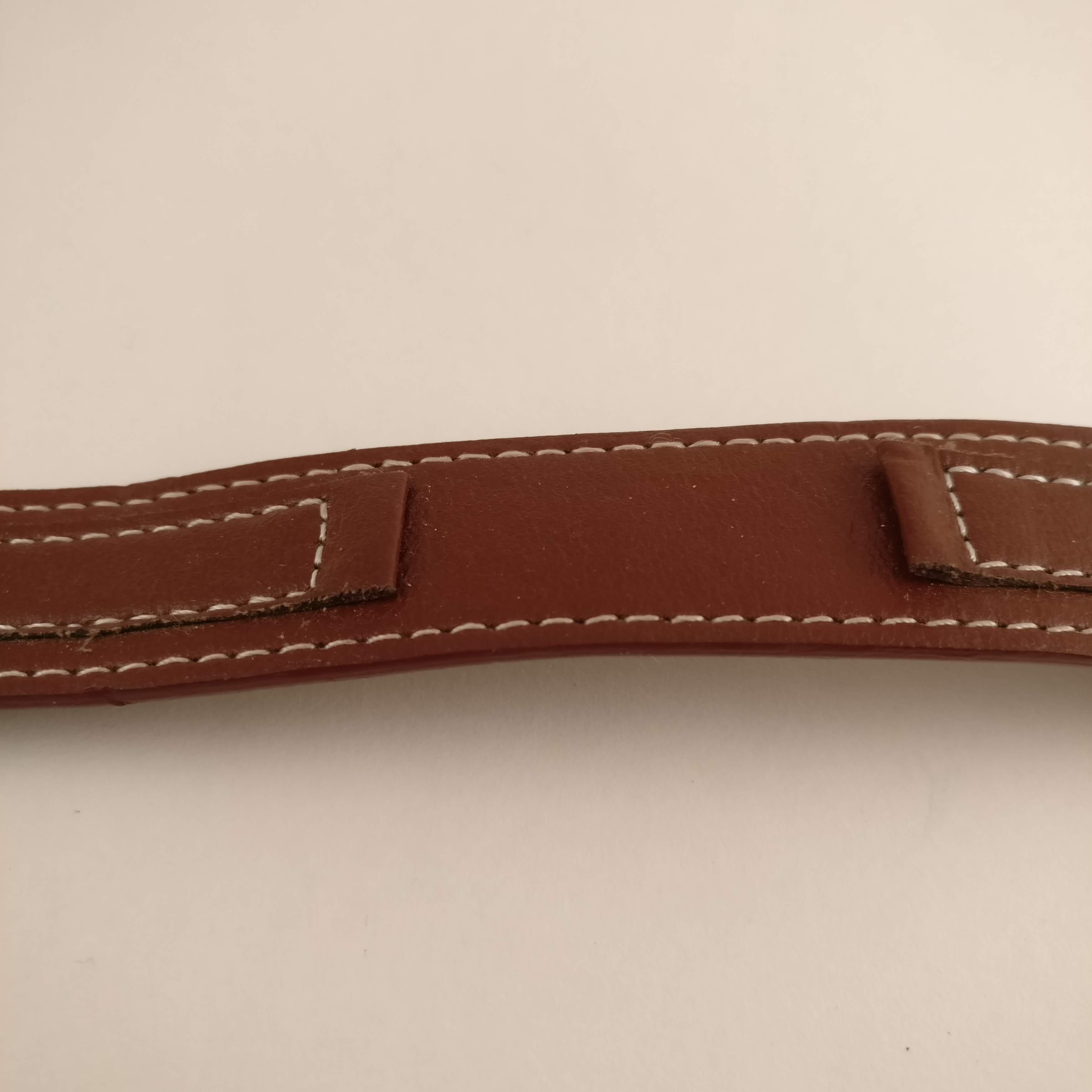 Bruine horlogeband, 12 mm