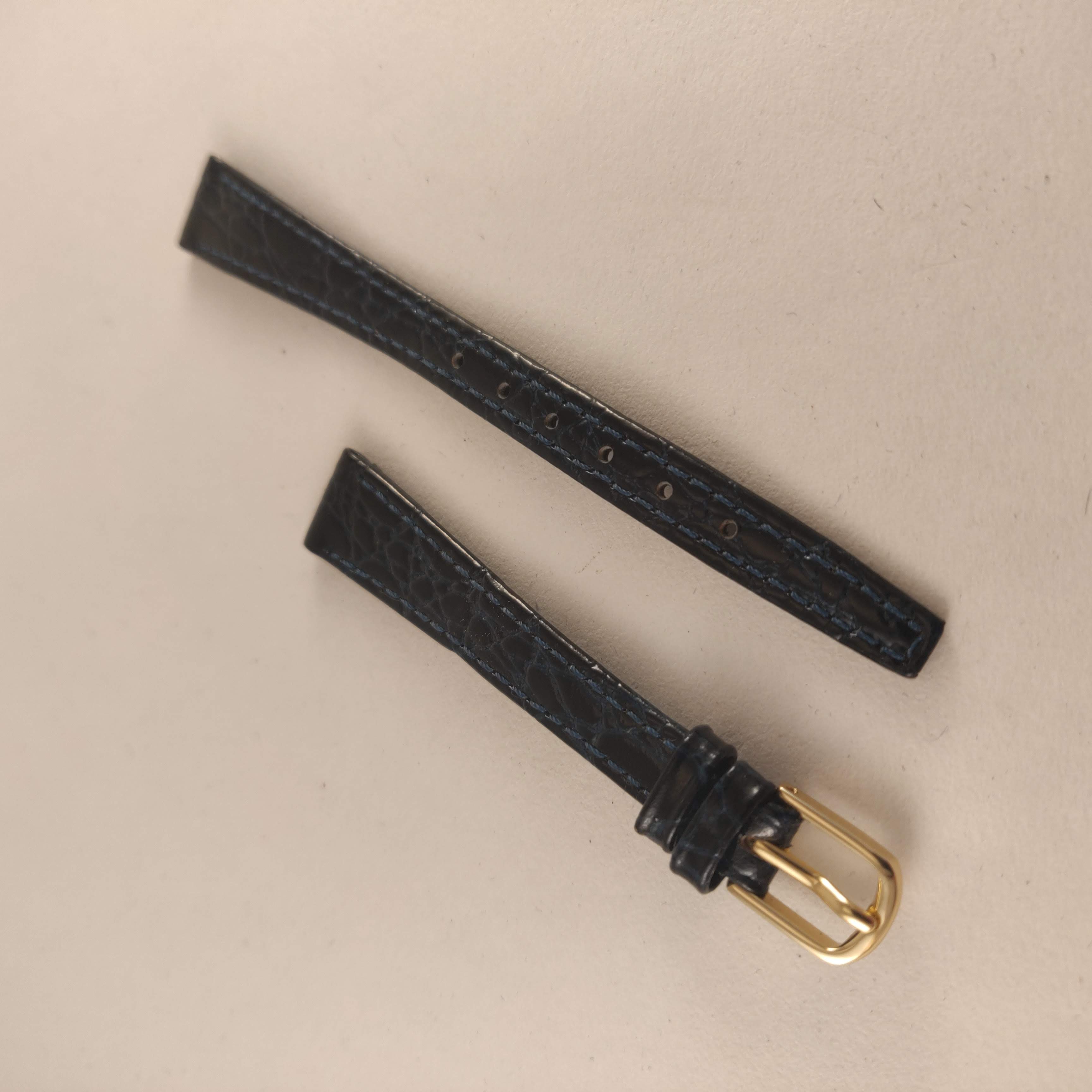 Horlogeband, Zwart, 12 mm
