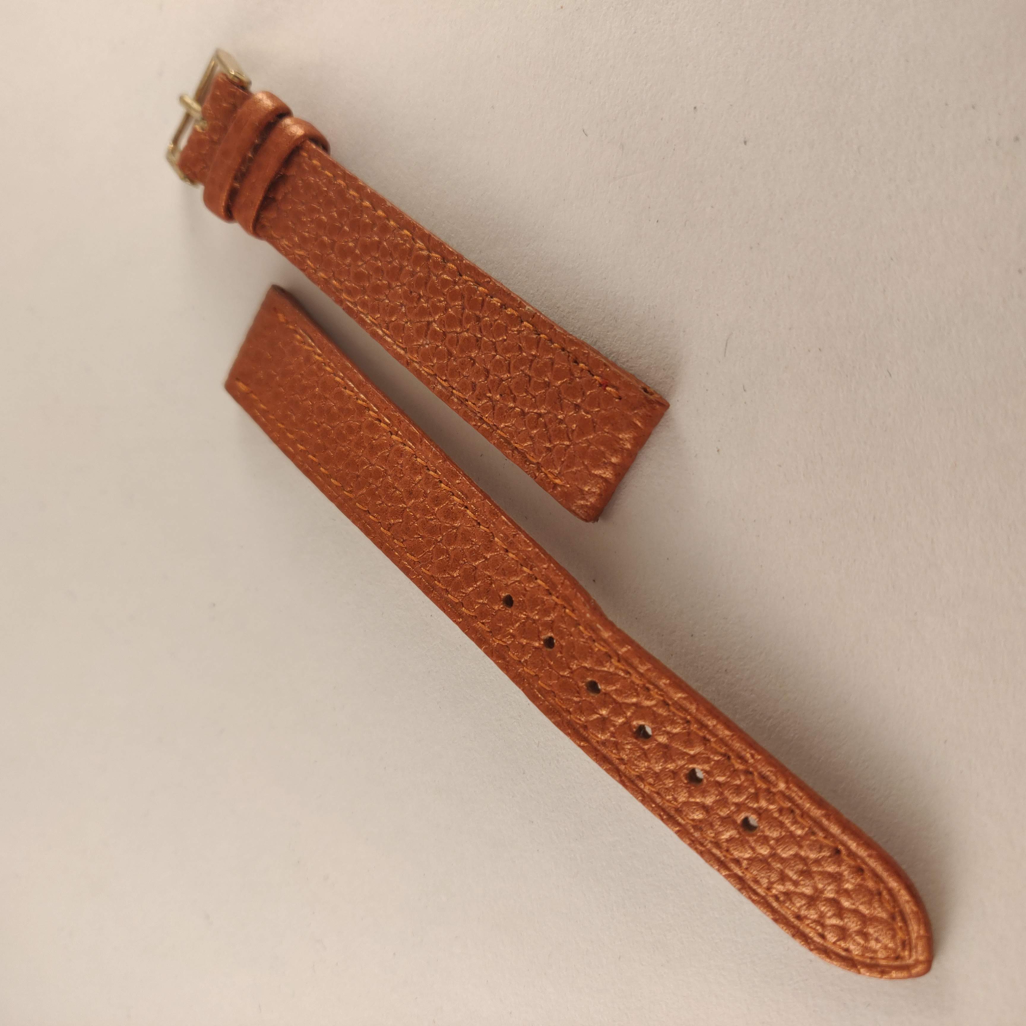 Horlogeband, Goud Bruin, 16 & 18 mm