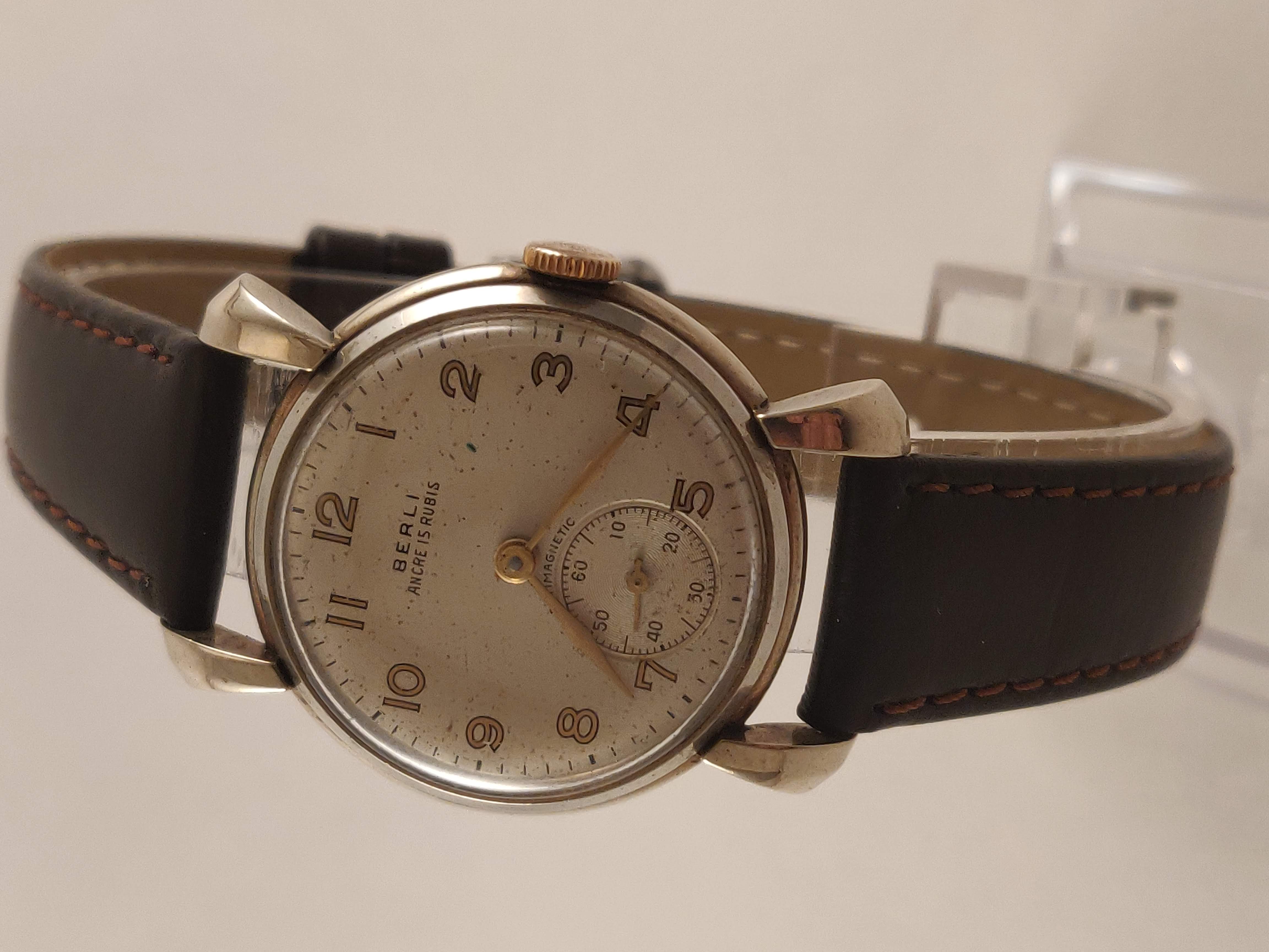 Berli Ancre 15 Rubis Vintage Horloge