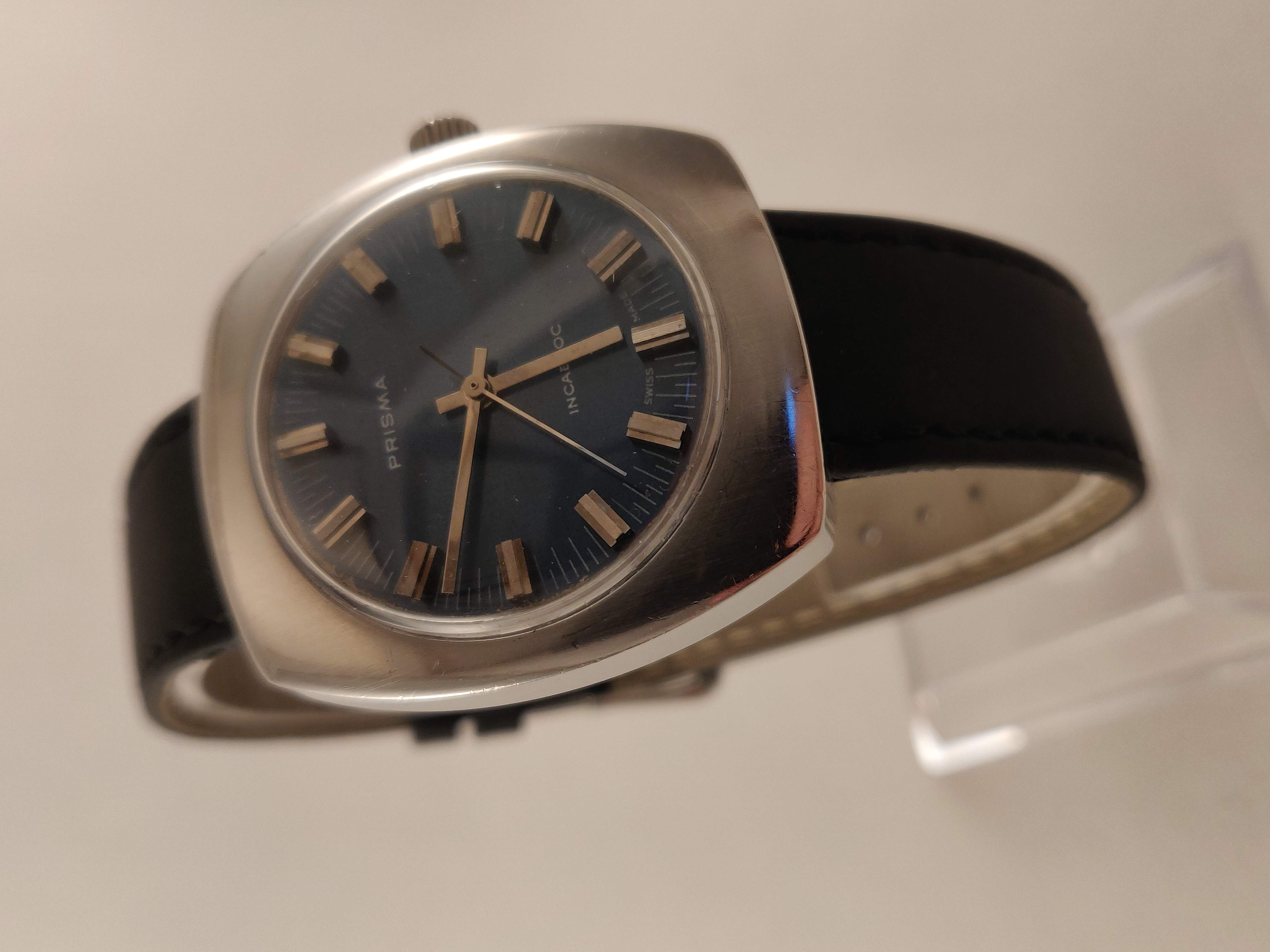 Prisma Incabloc Vintage Heren Horloge