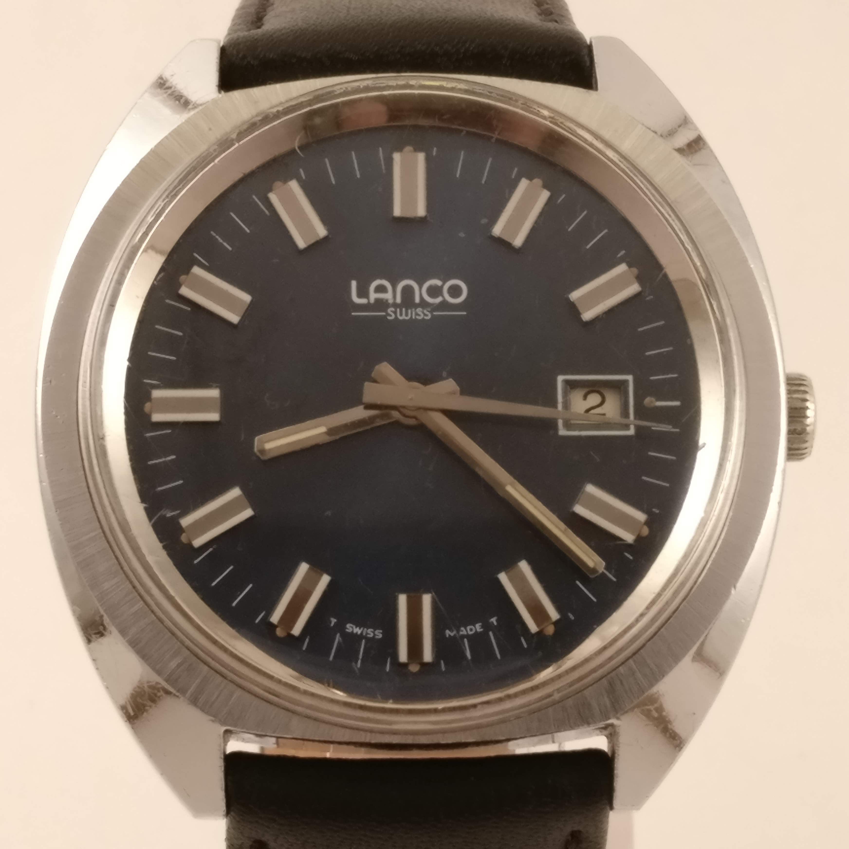 Lanco Vintage Heren Horloge, Voorkant