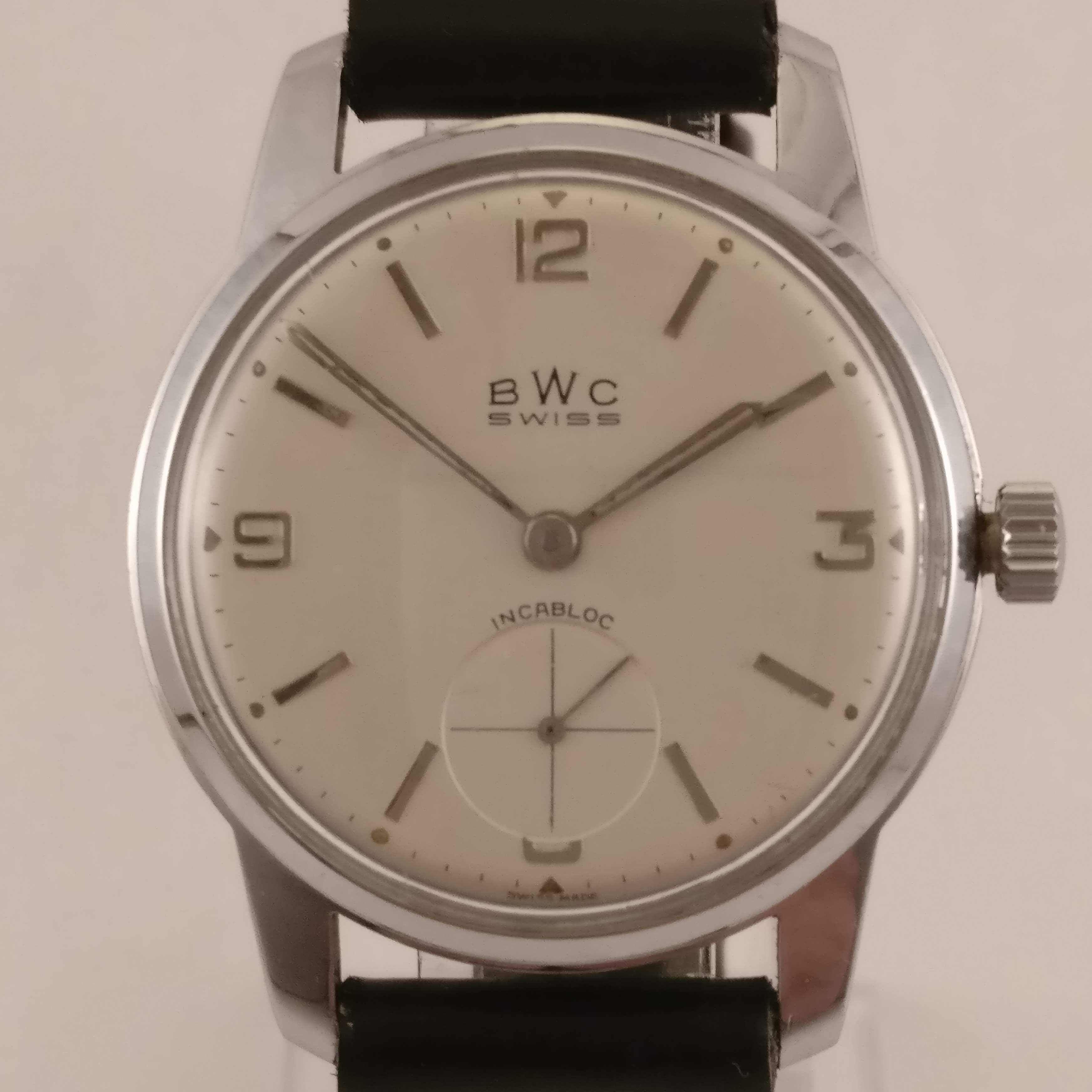 BWC Swiss Heren Horloge, Voorkant