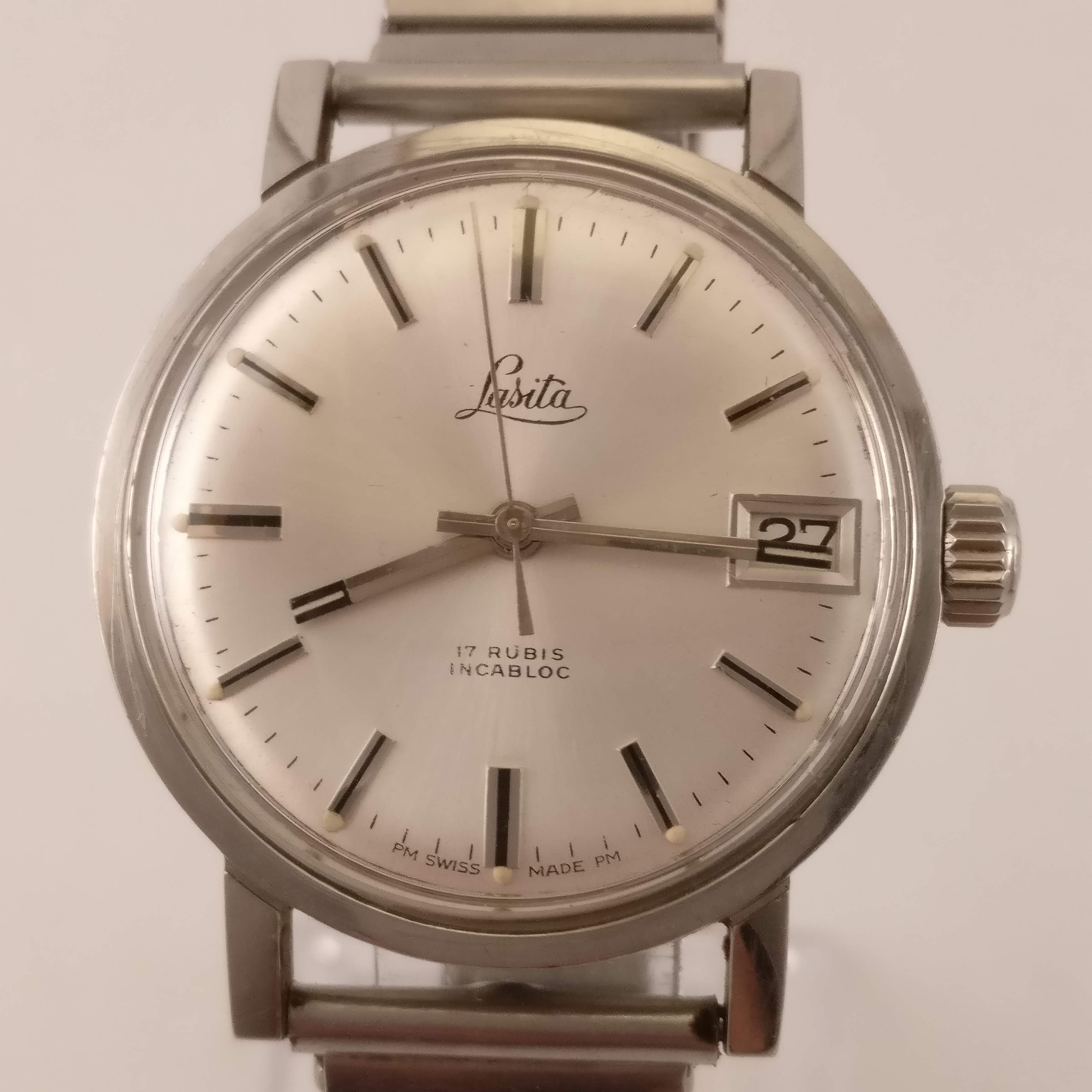 Lasita Vintage Heren Horloge, Linkerkant