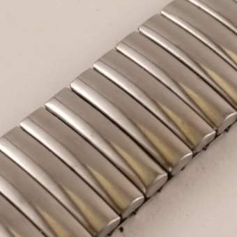 Brede metalen rekband, 18 mm