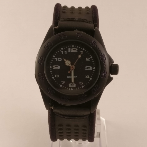 Zwart Heren Horloge, Sportband, Voorkant