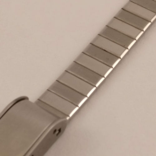 Stalen Horlogeband, Druksluiting, 12 mm
