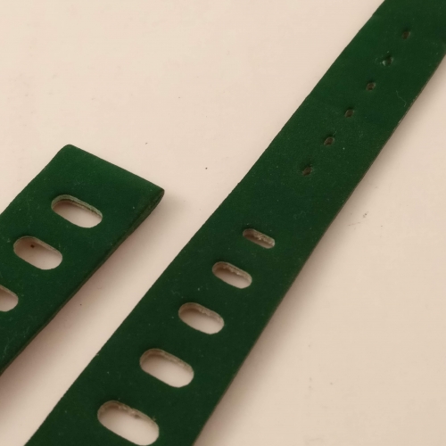 Tropenband, groen, suede, 18 mm