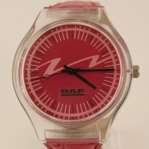 DAF Horloge, Rood, Voorkant