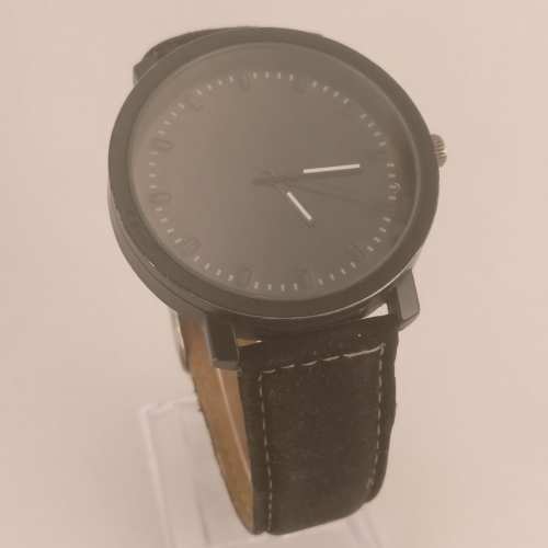 Zwart Oversized Heren Horloge, Linkerkant