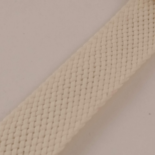 Nylon Horlogeband 20 mm, wit & beige