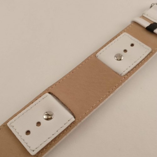 Witte Horlogeband, brede band, 26 mm