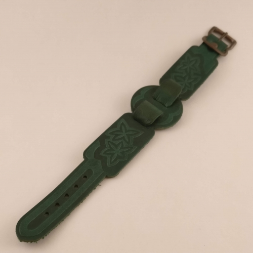 Groene band met figuren, 14 mm