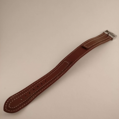 Bruine horlogeband, 12 mm