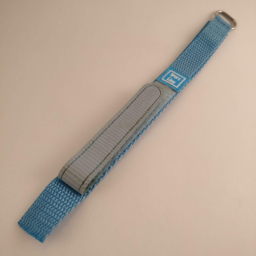 Sportband, 16 mm, blauw en zwart