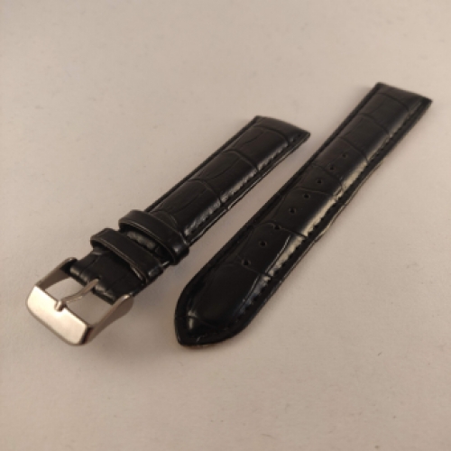 Horlogeband, 16 mm, zwart