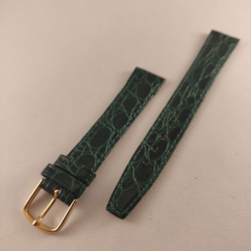 Horlogeband, Groen, Motief, 16 mm