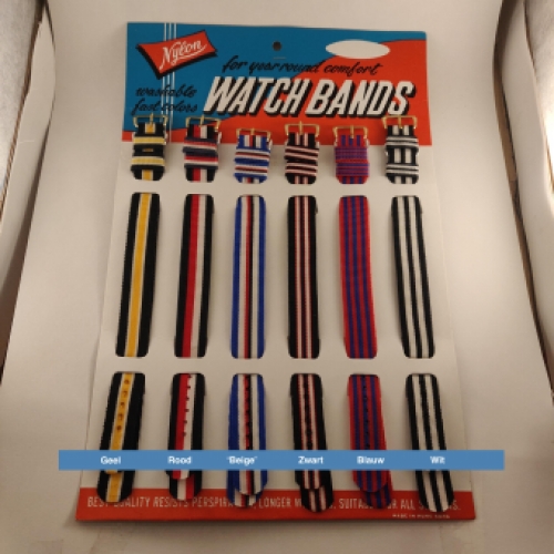 Nylon Horlogeband, verschillende kleuren