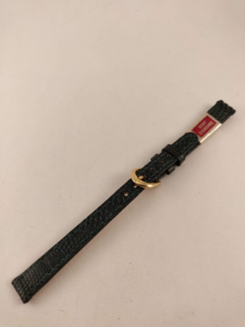 Horlogeband, Groen, Taps Toelopend, Relief, Hagedissen Lees, 12 mm