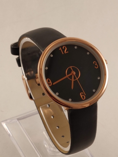 Zwart met Goud Dames Horloge