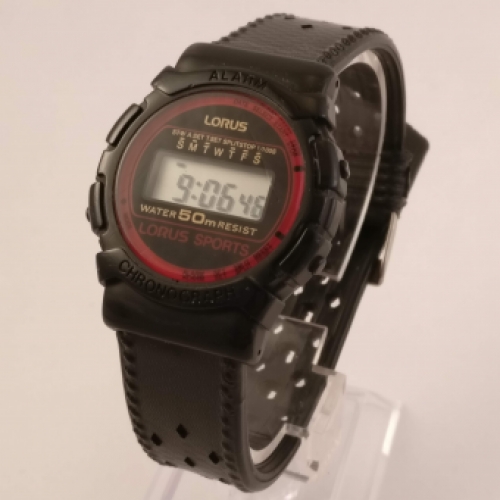 Lorus Sport Vintage Digitaal Heren Horloge, Rechterkant