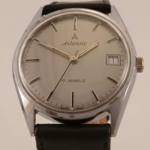 Atlantic Classic Vintage Heren Horloge, Voorkant